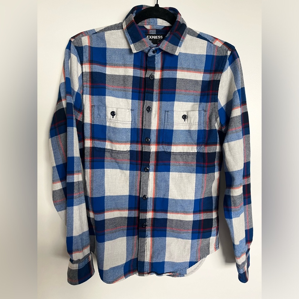 Express Soft Touch Men's Flannel Shirt.  Size XS - Good fit for Kids. Great feel